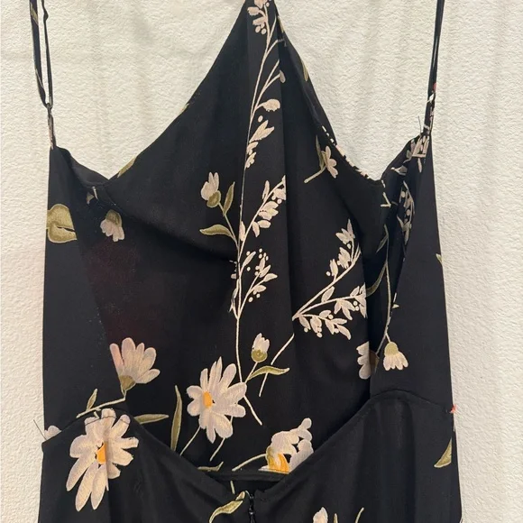 Reformation Halter Neck Midi Dress with Low Back | size 6 - Picture 7 of 10